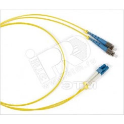 Патч-корд волоконно-оптический (шнур) SM 9/125 (G657) FC/UPC-LC/UPC duple* LSZH 3м