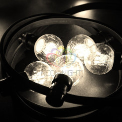 Гирлянда уличная LED Galaxy Bulb String 30 ламп 10м в лампе 6 LED цвет тепло-белый провод черный влагостойкая IP54