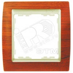 Рамка на 4 поста, S82, вишня - шампань Рамка на 4 поста, S82, вишня - шампань