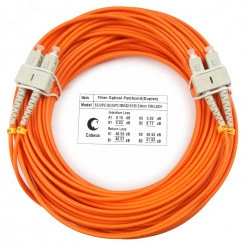 Шнур оптический duplex 20м SC-SC 62,5/125 mm LSZH FOP-62-SC-SC-20m Шнур оптический duplex 20м SC-SC 62,5/125 mm LSZH FOP-62-SC-SC-20m