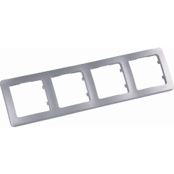 MASTER Рамка на 4 поста, серебро MASTER Рамка на 4 поста, серебро