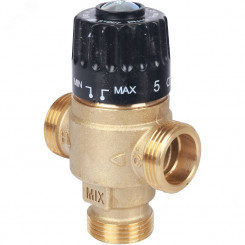 Клапан термостатический смесительный для систем отопления и ГВС 3/4' НР 30-65гр Kvs=2,3