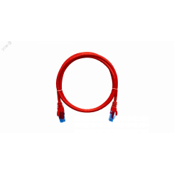Патч-корд U/UTP 4 пары Cat 6 2хRJ45/8P8C T568B 7х0205мм LSZH красный 1.5м