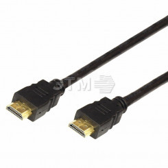 Кабель HDMI - HDMI с фильтрами,  2 м (GOLD) (PVC пакет)