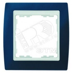 Рамка на 3 поста, S82, синий - белый Рамка на 3 поста, S82, синий - белый