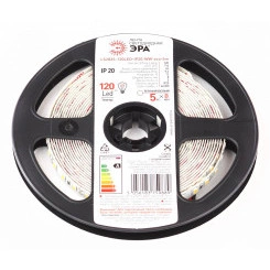 Светодиодная лента LS2835-120LED-IP20-WW-eco-5m 12В ЭРА