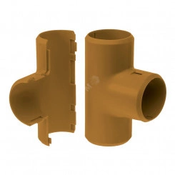 Тройник разборный бук д20 (5шт/400шт уп/кор)