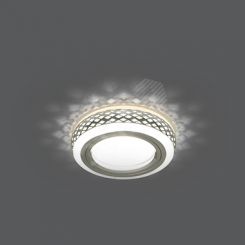 Светильник Backlight BL085 Кругл. Хром/Белый, Gu5.3, 3W, LED 3000K 1/30