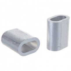 DIN 3093 Зажим для троса 6мм алюминиевый 2шт DIN 3093 Зажим для троса 6мм алюминиевый 2шт