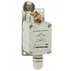 ВК-300-БР-11-67У2-42, рычаг с роликом, с сальником, ход влево, самовозврат, ступень 4, IP67 (ЭТ) / ET502341 ВК-300-БР-11-67У2-42, рычаг с роликом, с сальником, ход влево, самовозврат, ступень 4, IP67 (ЭТ) / ET502341