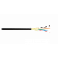 Кабель волоконно-оптический, 24 вол, MM 50/125 OM3, вну/вне., распред, LSZH, черн