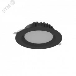 Светильник светодиодный ДВО-25Вт 2700...5700К DL-01 Черный DALI Tunable White