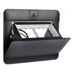 Блок выдвижной 4 модуля черный Блок выдвижной 4 модуля черный