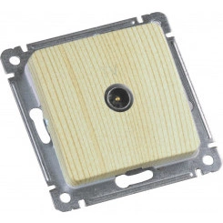 MASTER Розетка телевизионная оконечная скрытой установки, в рамку, сосна MASTER Розетка телевизионная оконечная скрытой установки, в рамку, сосна