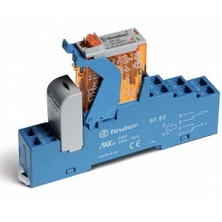 Интерфейсные модули реле, Светодиод + диод, Контакты AgNi, 1CO 16A, 48VDC