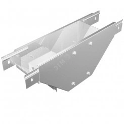 T-отвод вертикальный 50х300 мм вниз c разворотом  трассы на 90 гр. ПЛЮС