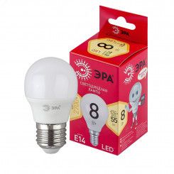LED P45-8W-827-E14 R Е14 / E14 8 Вт шар теплый белый свет