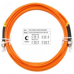 Шнур оптический duplex 7м ST-ST 62,5/125 mm LSZH FOP-62-ST-ST-7m Шнур оптический duplex 7м ST-ST 62,5/125 mm LSZH FOP-62-ST-ST-7m