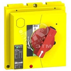 Рукоятка поворотная красно-желтая (NSX400/630)