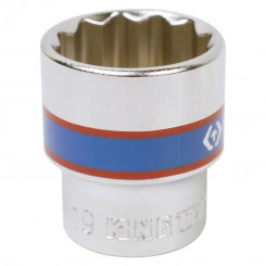 Головка торцевая стандартная двенадцатигранная 3/8', 19 мм