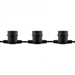 Гирлянда Белт-лайт 8м 10 патронов Е27 IP65 черный (комплект)