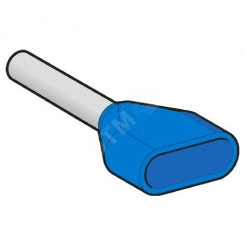НАКОНЕЧНИК ДВУПРОВОД ЭКОНОМ 0,75ММ2 СИН НАКОНЕЧНИК ДВУПРОВОД ЭКОНОМ 0,75ММ2 СИН
