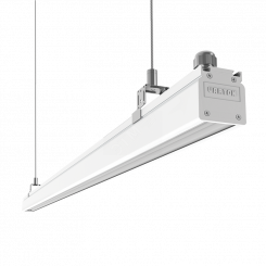 Светильник светодиодный Mercury Mall IP54 1095x54x58мм линза 89°x115° 40W 4000К белый RAL9003