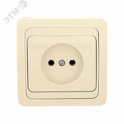 Лондон Розетка без заземления 10А бежевая Лондон Розетка без заземления 10А бежевая