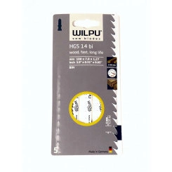 Пилка для лобзика HGS 14 bi  х5шт/уп для дерева до 50мм (быстрый рез)
