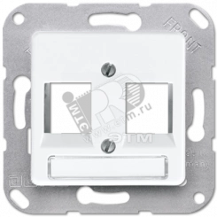 Крышка для модульных гнезд слоновая кость Крышка для модульных гнезд слоновая кость