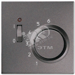 Крышка для регулятора температуры воздуха помещений антрацит Крышка для регулятора температуры воздуха помещений антрацит