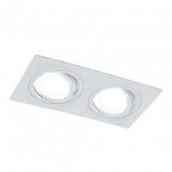 Светильник ИВО-2х50w G5.3 поворотный прямоугольный белый Светильник ИВО-2х50w G5.3 поворотный прямоугольный белый