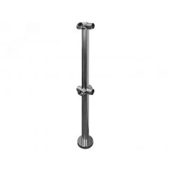 Стойка с крепежным фланцем и накладкой, 8 отверстий Стойка с крепежным фланцем и накладкой, 8 отверстий