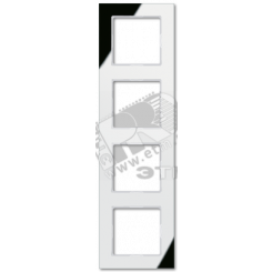 Рамка 4-я для горизонтальной/вертикальной установки  Серия- ACreation  Материал- стекло  Цвет- серебро (зеркало)