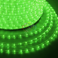 Дюралайт профессиональный светодиодный постоянное свечение (2W) зеленый 220В d13мм (бухта 100м)
