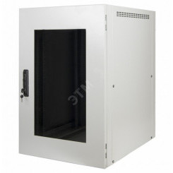 Шкаф 19'' для оборудования, 18U х 600 мм, встраиваемая система охлаждения (без ножек/роликов)