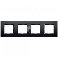 LivingLight Рамка прямоугольная 4 поста Антрацит