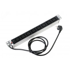 Блок розеток Rem-16 с индикатором 8 IEC 60320 C19 16A 19' шнур 3 м Блок розеток Rem-16 с индикатором 8 IEC 60320 C19 16A 19' шнур 3 м