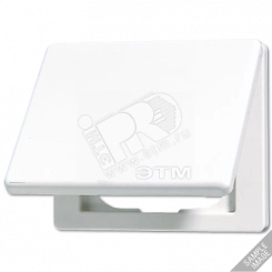 Крышка откидная для штепсельных розеток и изделий с платой 50х50мм черная Крышка откидная для штепсельных розеток и изделий с платой 50х50мм черная