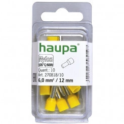 Гильза конечная изолированная (НШВИ), цвет жёлтый 6 /12 (упак. 10 шт.) Гильза конечная изолированная (НШВИ), цвет жёлтый 6 /12 (упак. 10 шт.)