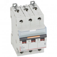 Выключатель автоматический трехполюсный 16А B DX3 25kА Выключатель автоматический трехполюсный 16А B DX3 25kА
