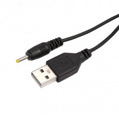 Кабель USB-штекер - DC-разъем питание 0,7х2,5 мм,  1 метр