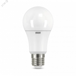 Лампа светодиодная LED 11 Вт 800 Лм 3000К теплая E27 A60 (2 лампы в упаковке) Elementary Gauss Лампа светодиодная LED 11 Вт 800 Лм 3000К теплая E27 A60 (2 лампы в упаковке) Elementary Gauss