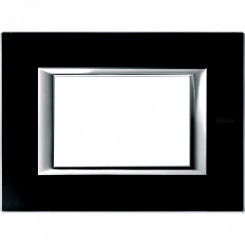 Axolute Накладки декоративные прямоугольные стекло/черное стекло на 3 модуля