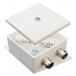 Коробка монтажная огнестойкая КМ-О (4к)-IP66-120х120 два ввода AB