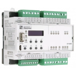 Центральный контроллер CP-2080 CP-2080, CPU/1core, 2xETH100/10, 128kB databox, LCD-7mm, CH1-4, 4x D I(GO), 6x RO, 2x DO, 1xCIB