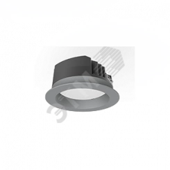 Светильник светодиодный DL-PRO круглый встраиваемый 144*71мм 20W 3000K IP65 диаметр монтажного отверстия 125-135мм серый RAL7045 Светильник светодиодный DL-PRO круглый встраиваемый 144*71мм 20W 3000K IP65 диаметр монтажного отверстия 125-135мм серый RAL7045