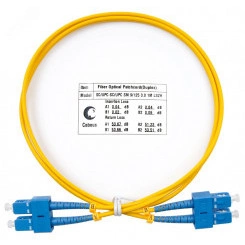 Шнур оптический duplex 1м SC-SC 9/125 sm LSZH FOP(d)-9-SC-SC-1m Шнур оптический duplex 1м SC-SC 9/125 sm LSZH FOP(d)-9-SC-SC-1m