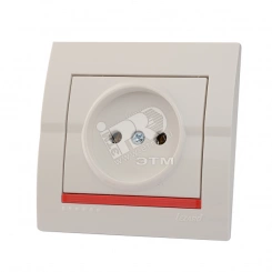 DERIY Розетка без заземления ПБТ белый DERIY Розетка без заземления ПБТ белый