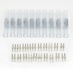 Соединитель контактный прямой для светодиодных лент UTC-K-12/N21 CLEAR 010 POLYBAG ULS-N21 NEON 2200 8x16мм 2 контакта Цвет прозрачный 10 штук в пакете TM Uniel